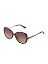 GUESS FACTORY OVERSIZED OVAL SUNGLASSES