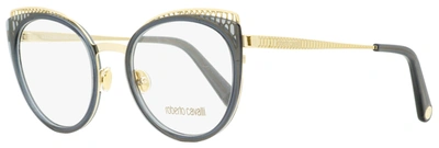 Roberto Cavalli Women's Oval Eyeglasses Rc5114 020 Gold/transparent Gray 53mm