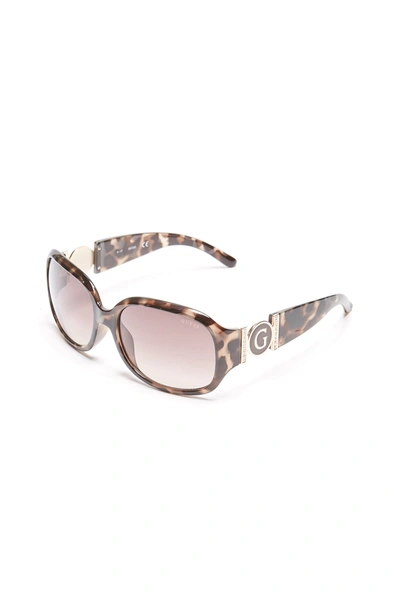 Guess Factory Cutout Logo Plastic Sunglasses In Pink