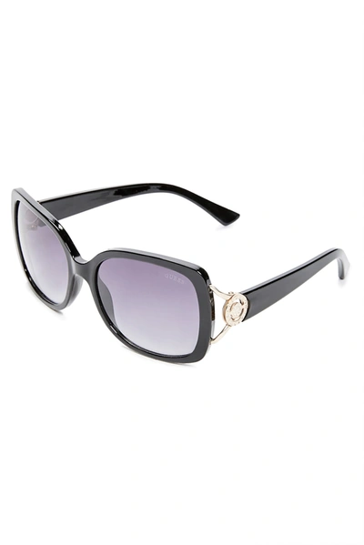 Guess Factory Logo Sunglasses In Purple