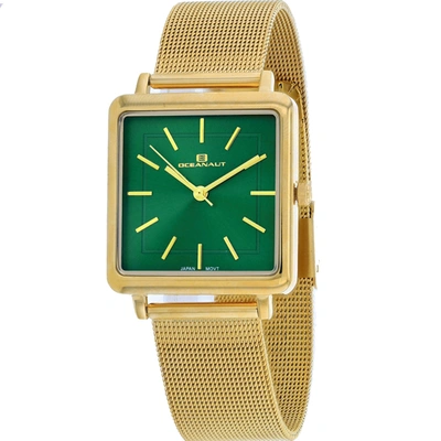 Oceanaut Traditional Green Dial Ladies Watch Oc0283 In Gold Tone / Green / Yellow