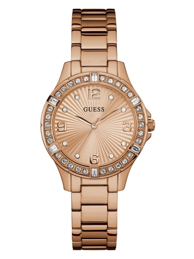 Guess Factory Rose-gold Watch In Multi