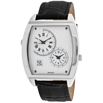 Roberto Bianci Men's Silver Dial Watch In Black / Silver