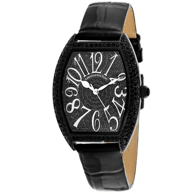 Christian Van Sant Women's Black Dial Watch