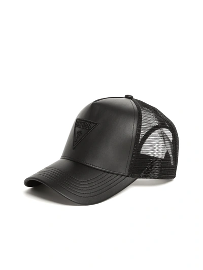 Guess Factory Max Mesh Trucker Hat In Black