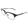 DITA STATESMAN THREE DRX-2064-A-BLK-SLV-55 UNISEX RECTANGLE EYEGLASSES 55MM