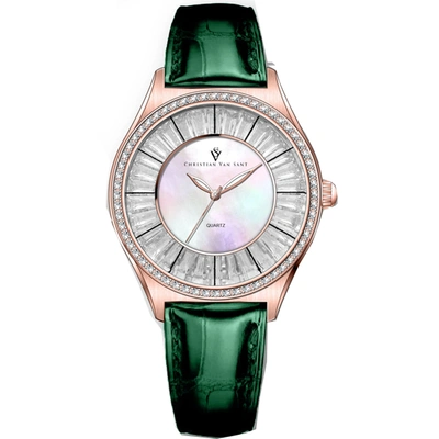 Christian Van Sant Women's Luna Mother Of Pearl Dial Watch In Multi