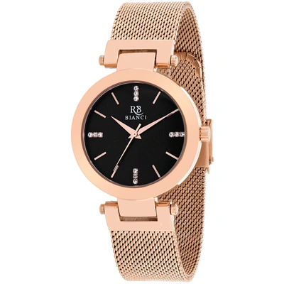 Roberto Bianci Women's Black Dial Watch In Black / Gold Tone / Rose / Rose Gold Tone