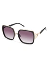 Guess Factory Oversized Square Sunglasses In Purple