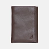 NAUTICA MENS LEATHER TRIFOLD PASSCASE WALLET