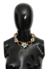 DOLCE & GABBANA Dolce & Gabbana  Floral LILIUM Pendant Chain Brass ivory Women's Necklace
