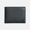 Nautica Mens Leather Bifold Passcase Wallet In Black