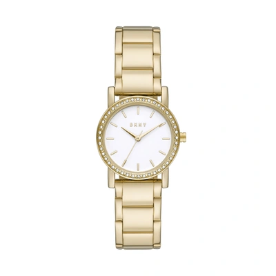 Dkny Women's Soho Three-hand, Gold-tone Alloy Watch