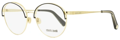 Roberto Cavalli Women's Oval Eyeglasses Rc5084 032 Gold/black 54mm