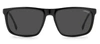 Carrera 8047/s Ir 0807 Rectangle Sunglasses In Black