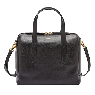 Fossil Women's Sydney Leather Satchel In Black