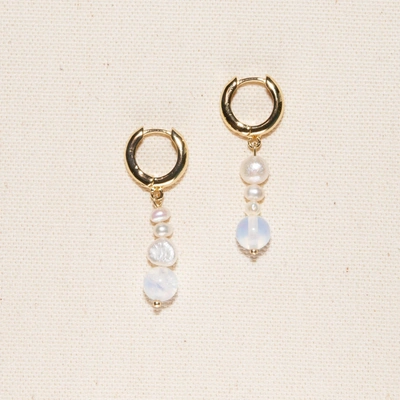 Joey Baby Emi Earrings In White