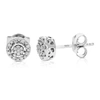 Vir Jewels 1/10 Cttw Round Lab Grown Diamond Stud Earrings Prong Set In .925 Sterling Silver In Silver