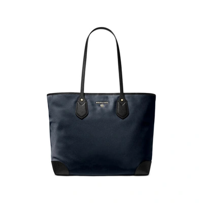 Michael Kors Ladies Eva Large Nylon Gabardine Tote Bag In Navy Multi