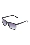 GUESS FACTORY MATTE PLASTIC SQUARE SUNGLASSES