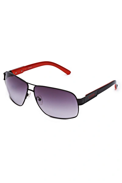 Guess Factory Metal Navigator Sunglasses In Purple