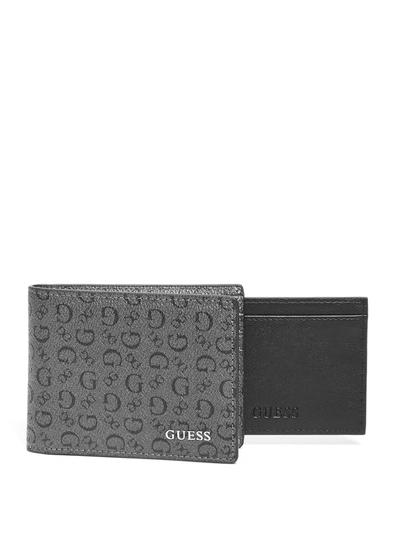 Guess Factory Carter Billfold Wallet In Grey