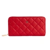 Gunas New York Uptown Quilted Wallet In Red