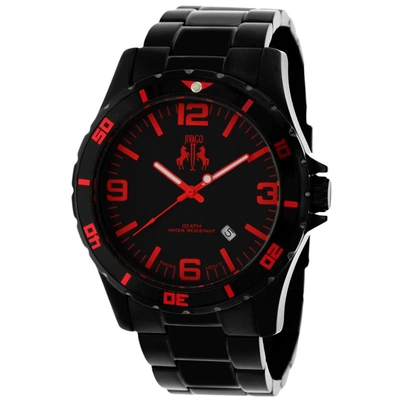 Jivago Ultimate Black Dial Black-plated Stainless Steel Mens Watch Jv6115 In Red   / Black