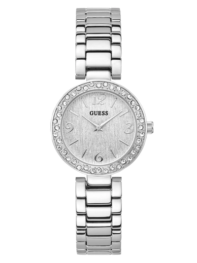 Guess Factory Rhinestone Silver-tone Analog Watch