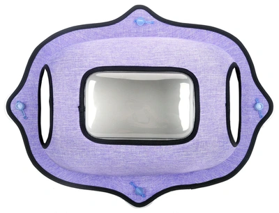 Pet Life ® 'purr-view' See-through Suction Cup Kitty Cat Lounger And Bed In Purple