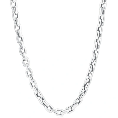 Pompeii3 Men's 14k Gold (76gram) Or Platinum (142gram) 6.5mm Link Chain Necklace 20" In Silver