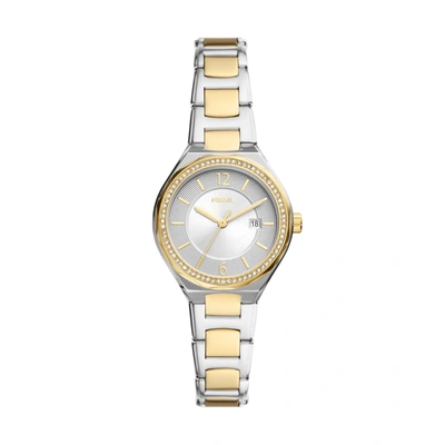 Fossil Women's Eevie Three-hand Date, Stainless Steel Watch In Silver