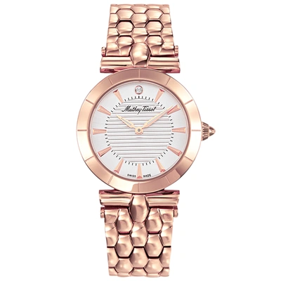 Mathey-tissot Women's Classic Silver Dial Watch In Gold