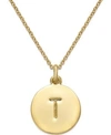 Kate Spade 12k Gold-plated Initials Pendant Necklace, 17" + 3" Extender