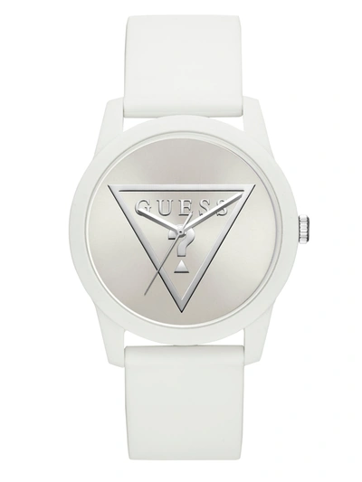 Guess Factory White Logo Silicone Analog Watch