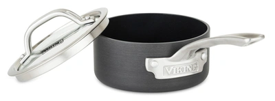 Viking Anodized Nonstick 1qt Sauce Pan In Dark Gray