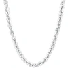 Pompeii3 Men's 14k Gold (126gram) Or Platinum (236gram) 7mm Link Chain Necklace 24" In Silver