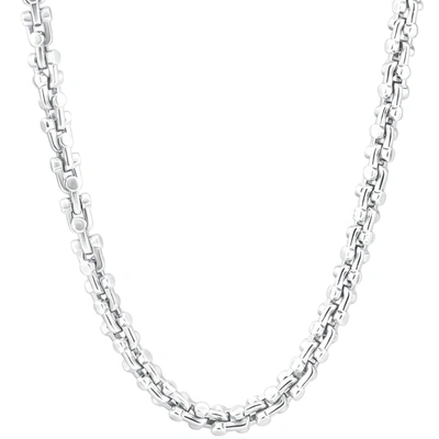 POMPEII3 MEN'S 14K GOLD (126GRAM) OR PLATINUM (236GRAM) 7MM LINK CHAIN NECKLACE 24"