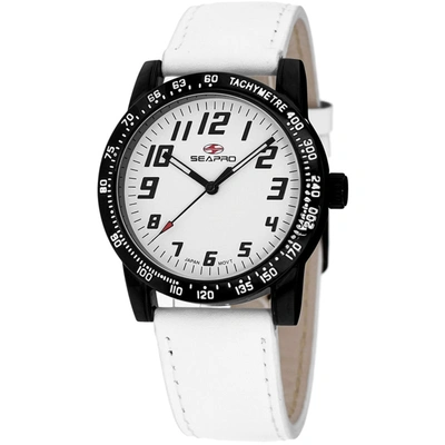 Seapro Bold Quartz White Dial Ladies Watch Sp5213 In Black / White