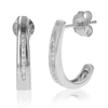 Vir Jewels 1/8 Cttw Round Lab Grown Diamond Dangle Earrings .925 Sterling Silver Channel Set 2/3 Inch In Silver