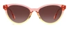 Kate Spade Adeline 55mm Gradient Cat Eye Sunglasses In Red