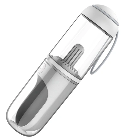 Pet Life Pyure Handheld Travel Filtered Water Feeder In White