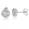 Vir Jewels 1/4 Cttw Lab Grown Diamond Studs Round Earrings In .925 Sterling Silver Prong Setting In Silver