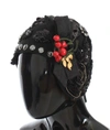 DOLCE & GABBANA Dolce & Gabbana Crystal  Cherries Brooch Women's Hat