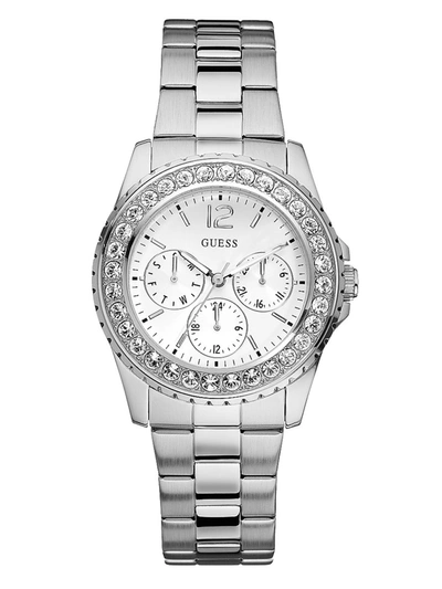 Guess Factory Silver-tone Multifunction Watch