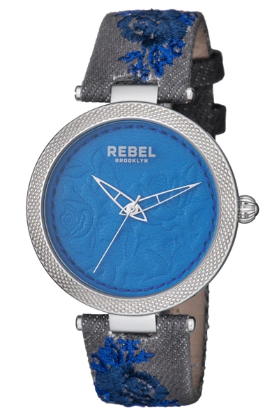 Rebel Carroll Gardens Ladies Watch Rb112-4141 In Grey / Navy