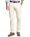 Tommy Hilfiger Men's Big & Tall Th Flex Stretch Custom-fit Chino Pants In Sand Khaki