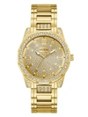Guess Factory Gold-tone Rhinestone Analog Watch