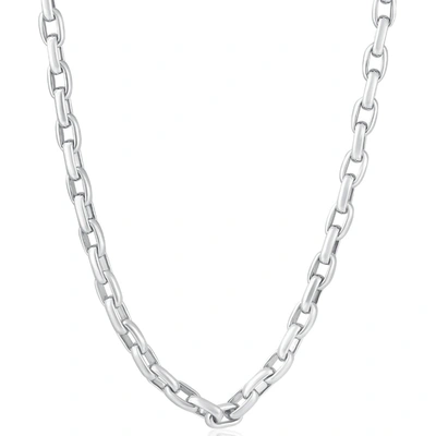 Pompeii3 Men's 14k Gold (79gram) Or Platinum (148gram) 6.5mm Link Chain Necklace 21" In Silver