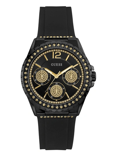 Guess Factory Black And Crystal Multifunction Watch